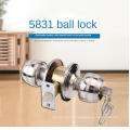 Stainless steel ball lock quick drop wrench door lock for bedroom